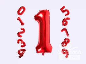 Birthday number balloons
