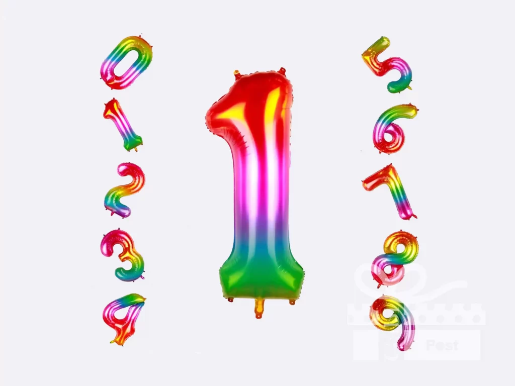 Birthday party balloon decorations
