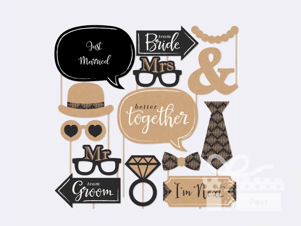 Bride Photo Booth Props