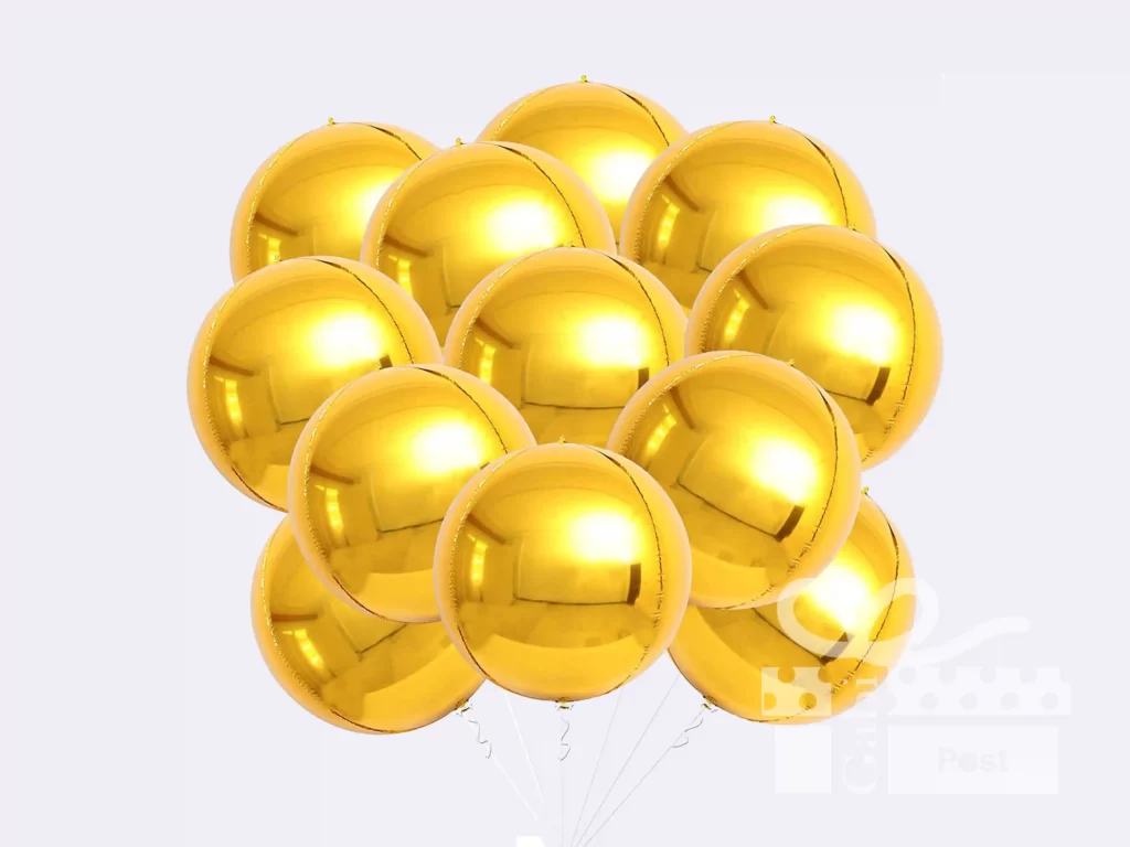 Gold balloons