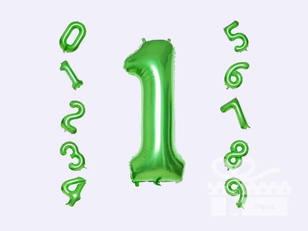 Green foil balloons