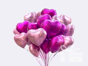 Heart foil balloons