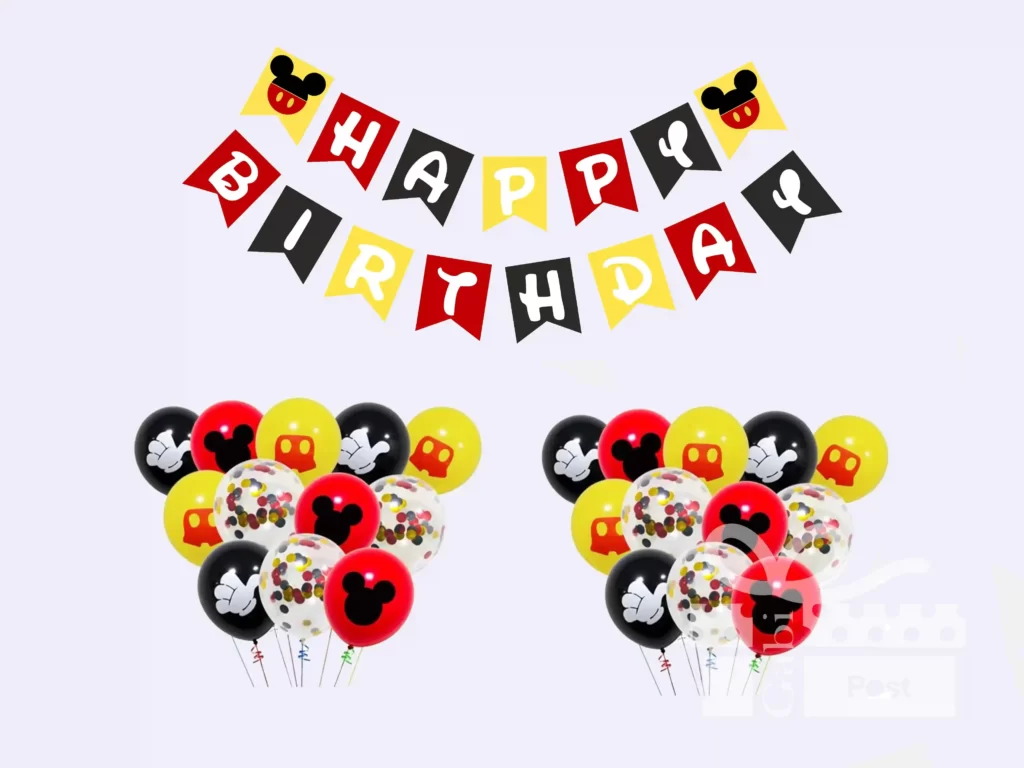 Mickey Mouse Birthday balloons
