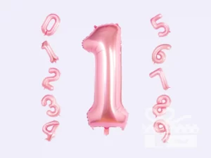 Pink Birthday balloons