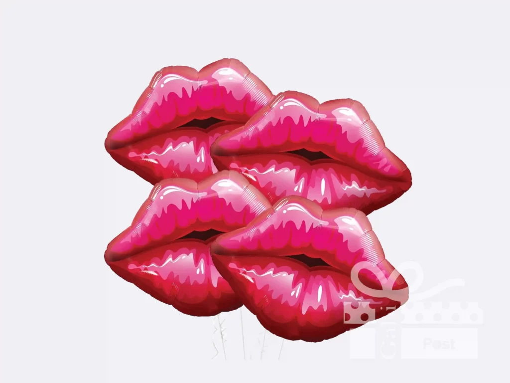 Red lip balloons