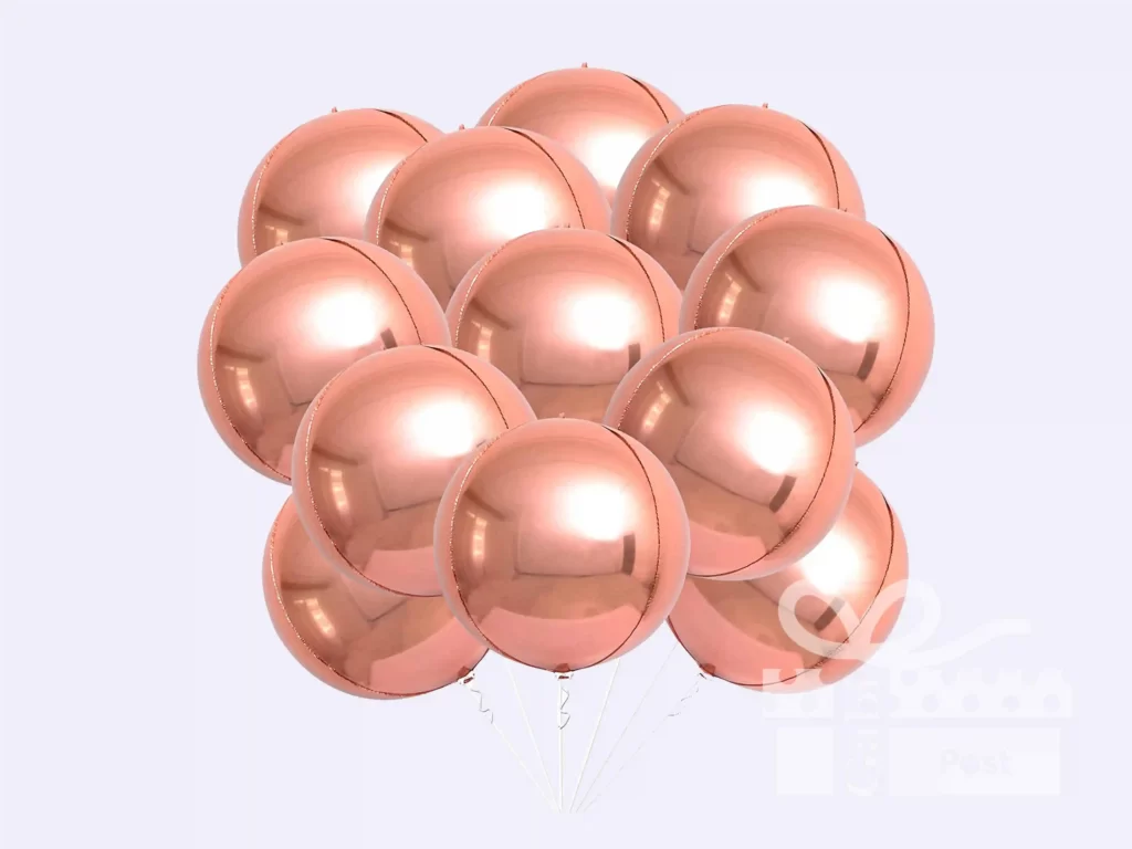 Rose gold balloons