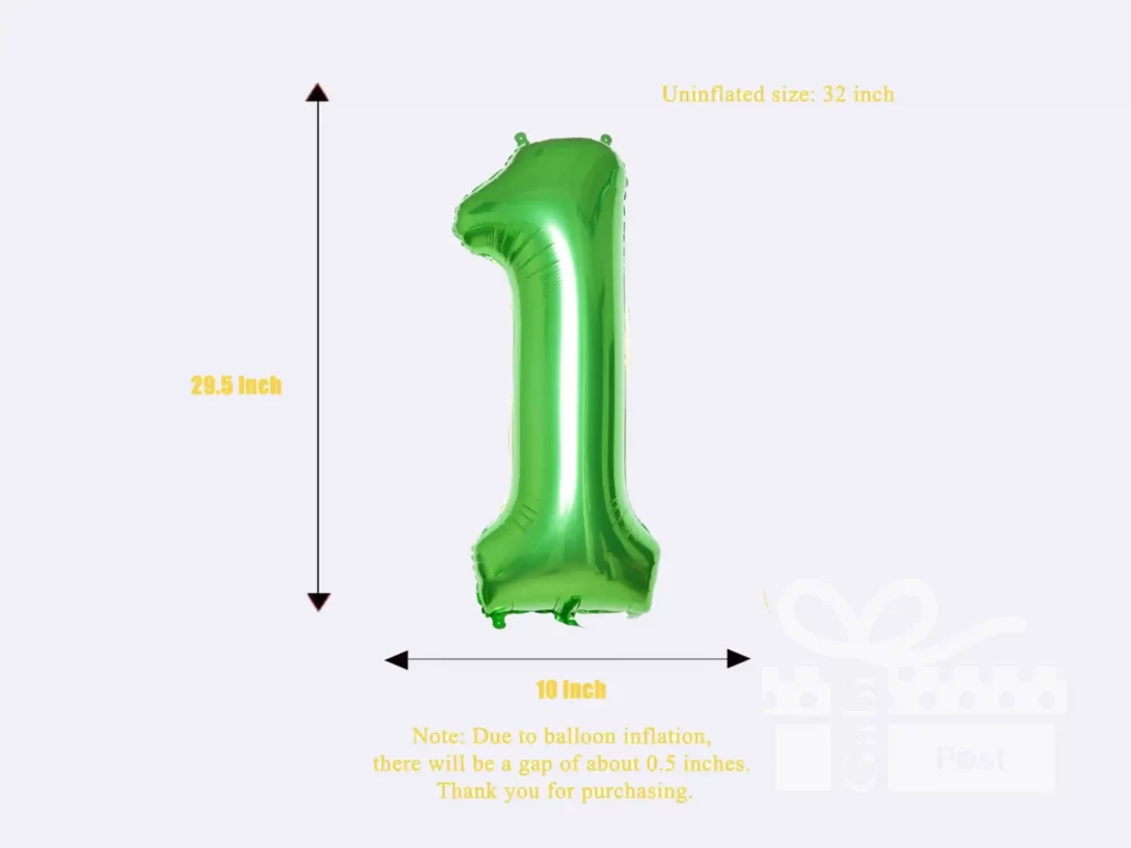 Green foil balloons