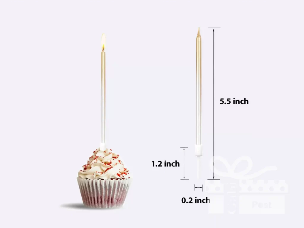 Long candles for birthday cake