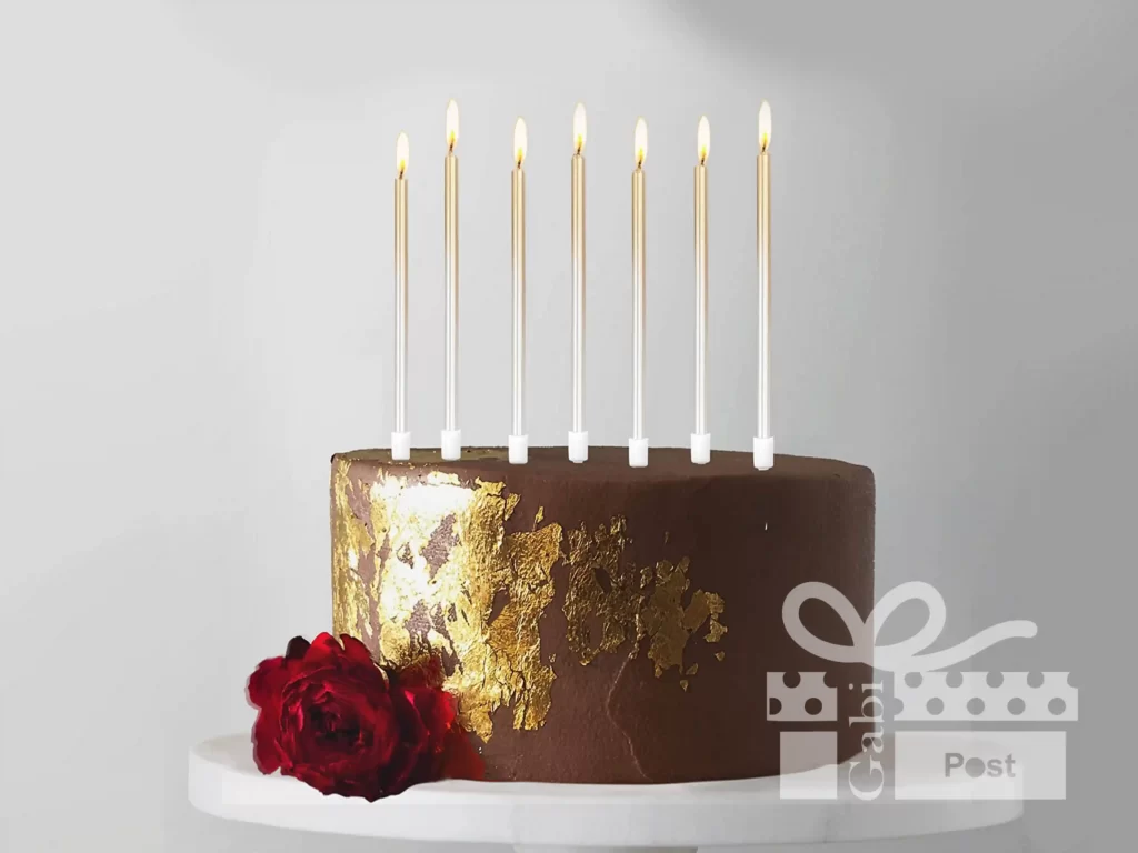Long candles for birthday cake
