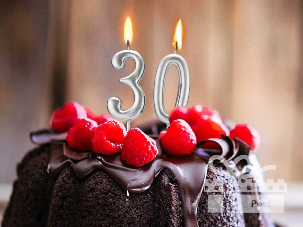 Silver Birthday candles