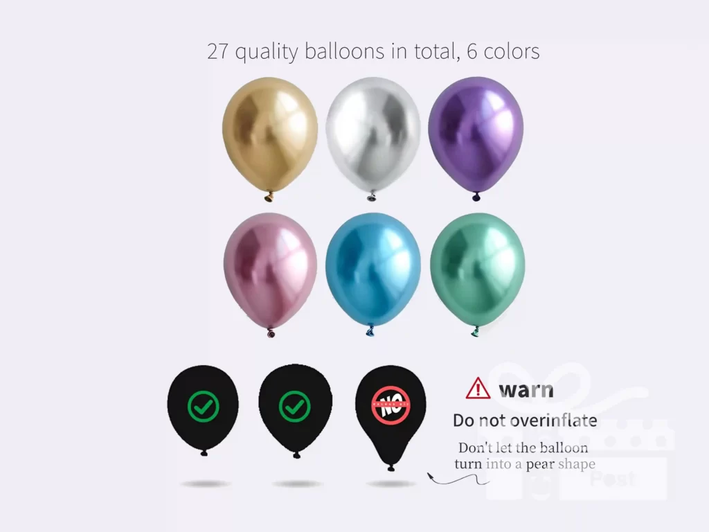 Standing balloon decorations